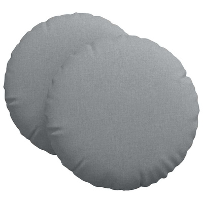 Poduszki na siedziska 2 pcs Jasnoszary ?80 x 29 cm tkanina