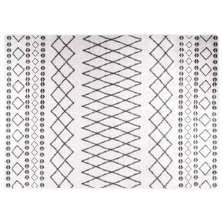 vidaXL Dywan z możliwością prania, 120x180 cm, czarno-biały