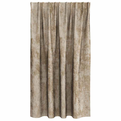 Zasłony z weluru 2 pcs szampański 140 x 140 cm Aksamit