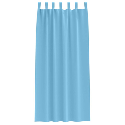Firany blackout z kółkami 2 pcs Jasnoniebieski 260 x 140 cm