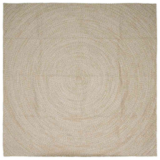 Dywany pokojowe Naturalne i białe 300 x 300 cm Juta