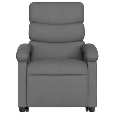 vidaXL Podnoszony fotel masujący, elektryczny, rozkładany, ciemnoszary model standard