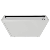Doniczka ogrodowa 5 pcs Srebrny 40 x 40 x 15 cm Stal nierdzewna