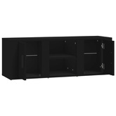 vidaXL Szafka pod TV, czarna, 100x31,5x35 cm, materiał drewnopochodny