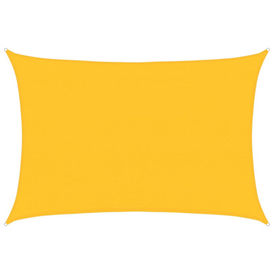 Żagiel przeciwsłoneczny, 160 g/m?, żółty, 4x6 m, HDPE