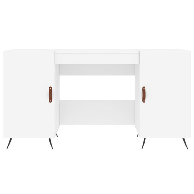 vidaXL Biurko, białe, 140x50x75 cm, materiał drewnopochodny wariant 5