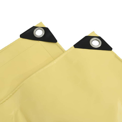 Plandeka 650g / m² Beżowy 4 x 8 m Płótno z powłoką PVC