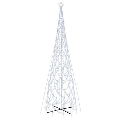 vidaXL Choinka stożkowa, 3000 zimnych białych LED, 230x800 cm