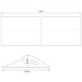 Uszczelka podłogowa do garażu Czarny 75 x 12 mm 1,5 m Guma EPDM