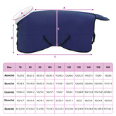 Koc dla Koni Granatowy 145 cm Polarowy fleece