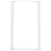 Nogi do stołu jadalnego w kształcie litery U 2 szt. Białe 50x(72-73) cm Stal