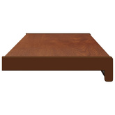 Parapet okienny Brązowe drewno 60 x 25 x 4,5 cm PVC