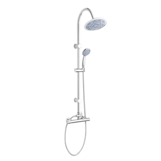 Deszczownia Gracja z baterią termostatyczną chrom  Invena