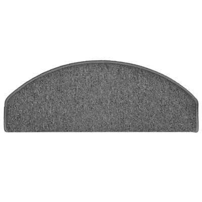 Maty na schody 15 szt. 65x24x4 cm Ciemnoszare Półokrągłe Duże