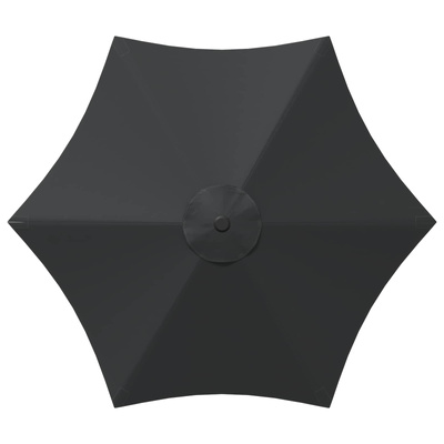 Parasol ogrodowy z oświetleniem LED i podstawą 230 x 230 cm