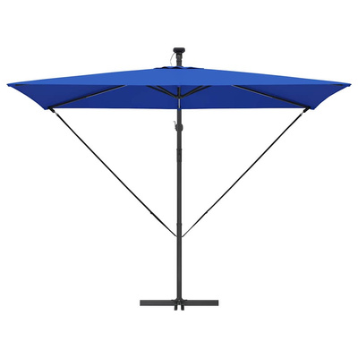 Parasol plażowy 294 x 200 x 270 cm Poliester i aluminium
