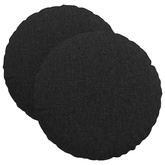 Poduszki na siedziska 2 pcs Czarny ?40 x 13 cm tkanina