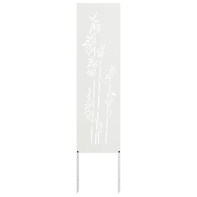 Ekran zapewniający prywatność w ogrodzie Biały 32 x 140 cm