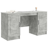 Biurko Betonowy szary 142,5 x 50 x 75 cm Drewno inżynieryjne