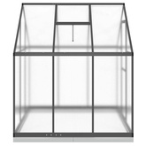 Szklarnia z ramą podstawy, antracyt, 169x169x202 cm, aluminium