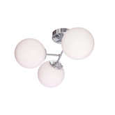 BELWEDER lampa ścienna chromowy 3x40W E14 klosz biały  23-39873