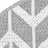 vidaXL Dywan na zewnątrz, szary, Ø120 cm, PP