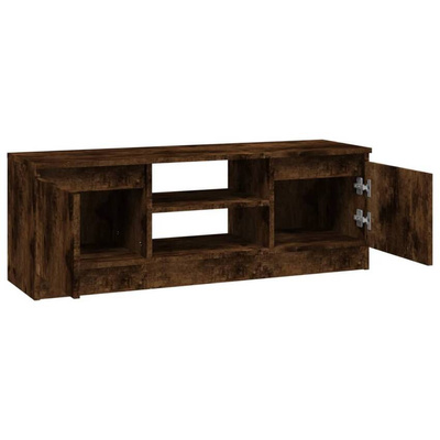 vidaXL Szafka pod TV, z drzwiczkami, przydymiony dąb, 102x30x36 cm