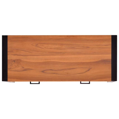 Biurko z 2 szufladami, 100x40x75 cm, drewno tekowe vidaXL