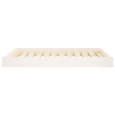 vidaXL Legowisko dla psa, białe, 101,5x74x9 cm, lite drewno sosnowe