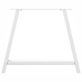 Nogi do stołu jadalnego w kształcie litery A 2 szt. Białe 90x(72-73) cm Stal