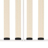 Rama leżanki, biała, metalowa, 90 x 200 cm