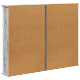 Kabinet na płyty CD 2 szt. Szary Sonoma 60 x 17 x 92 cm