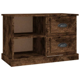 vidaXL Szafka pod TV, przydymiony dąb, 73x35,5x47,5 cm