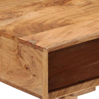 vidaXL Biurko, 115 x 50 x 76 cm, lite drewno akacjowe