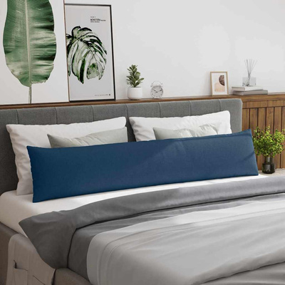 Poduszki na sofę 2 pcs Niebieski 200 x 40 cm tkanina