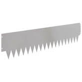 Krawężnik do trawnika 20 szt. 103 x 25 cm Stal srebrny
