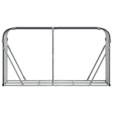 Stojak na drewno, antracyt, 180x45x100 cm, stal galwanizowana