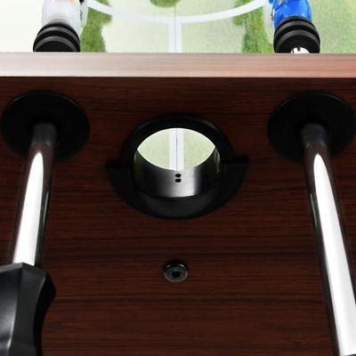 Stół do gry w piłkarzyki, stal, 60 kg, 140x74,5x87,5cm, brązowy