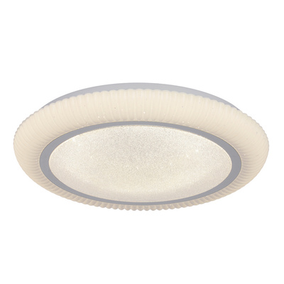 GILLY lampa sufitowa plafon 38cm 24W LED 4000K klosz biały+chromowy 13-34243