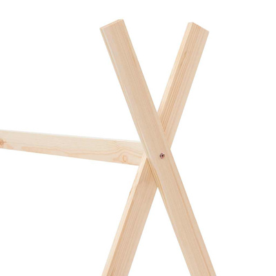 vidaXL Rama łóżka dziecięcego, lite drewno sosnowe, 80 x 160 cm