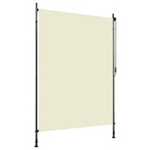 vidaXL Roleta zewnętrzna, 150x270 cm, kremowa