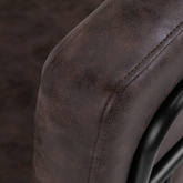 Gabbiano fotel fryzjerski Katania Loft Old Leather ciemny brąz 147875