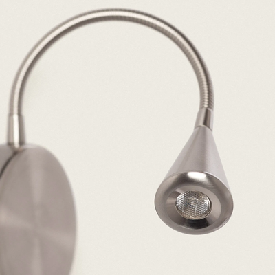 Lampa Ścienna LED 3W Metalowa z Włącznikiem Abruzzo Tommaso
