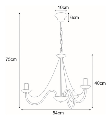 Lampa wisząca KZ-3990 z serii BARTEZ