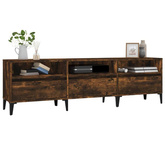 vidaXL Szafka pod TV, przydymiony dąb, 150x30x44,5 cm wariant 4