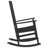 Fotel bujany Czarny 84 x 65 x 114 cm żywica