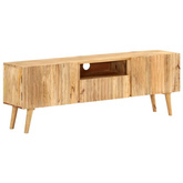 vidaXL Szafka pod TV, 140x30x49 cm, lite drewno mango