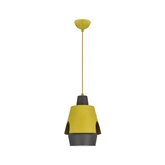 Lampa wisząca żółta/szara E27 Falun Ledea 50101149