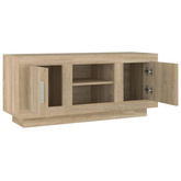 vidaXL Szafka pod TV, dąb sonoma, 102x35x45 cm materiał drewnopochodny