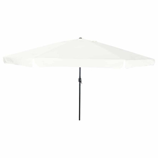 Parasolka ogrodowa piaskowy 394 x 394 x 248 cm Poliester i Stal